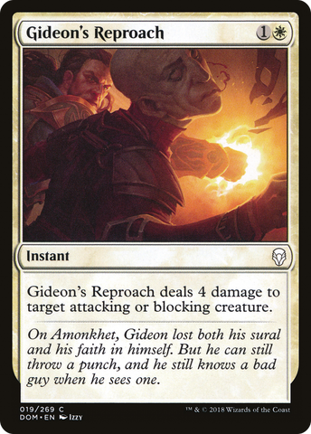 {C} Gideon's Reproach [Dominaria][DOM 019]