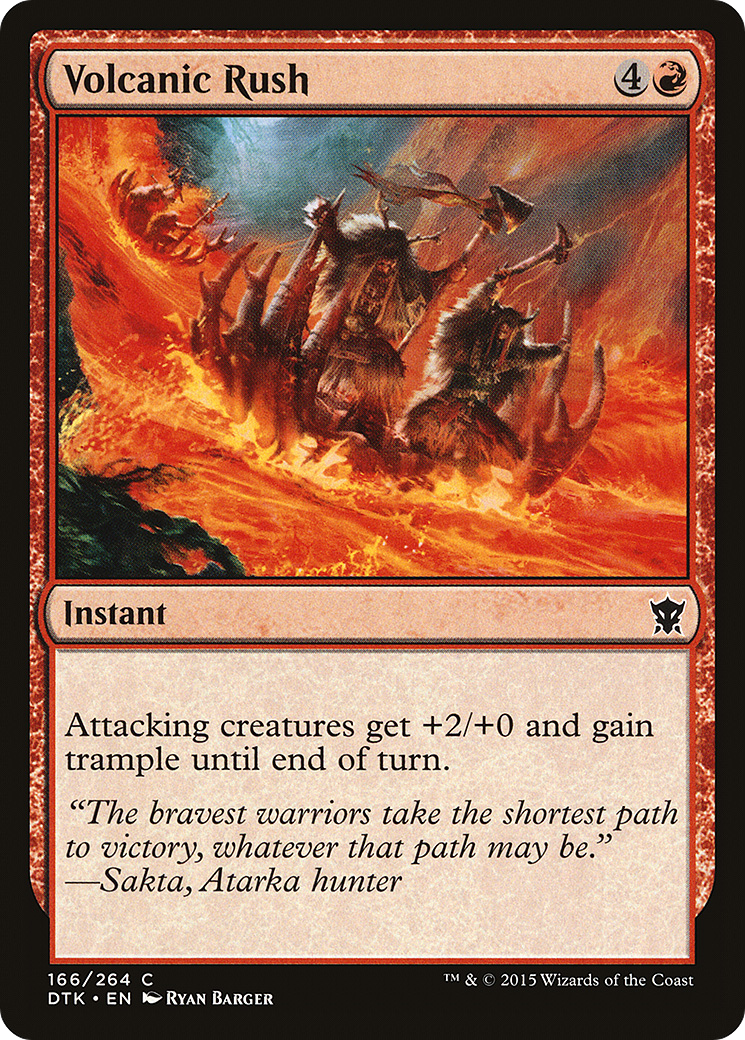 {C} Volcanic Rush [Dragons of Tarkir][DTK 166]