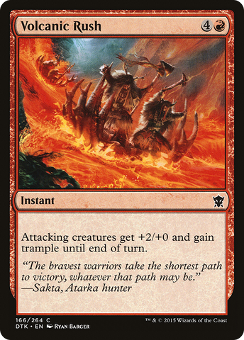 {C} Volcanic Rush [Dragons of Tarkir][DTK 166]