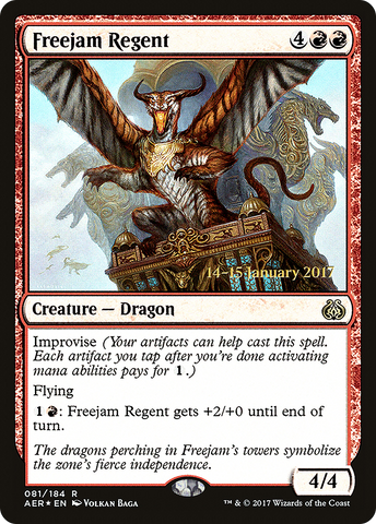 {R} Freejam Regent [Aether Revolt Prerelease Promos][PR AER 081]