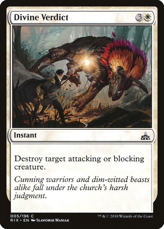 {C} Divine Verdict [Rivals of Ixalan][RIX 005]
