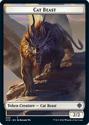 {C} Elf Warrior // Cat Beast Double-Sided Token [Starter Commander Decks][SCD 000]