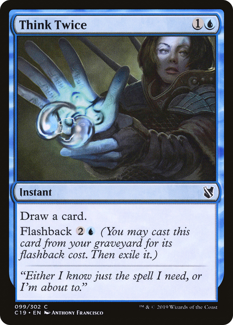 {C} Think Twice [Commander 2019][C19 099]
