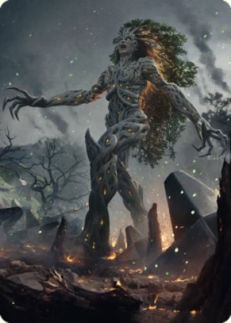 {A} Titania, Gaea Incarnate Art Card [The Brothers' War Art Series][ABRO 027]