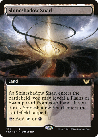{R} Shineshadow Snarl (Extended Art) [Strixhaven: School of Mages][STX 364]