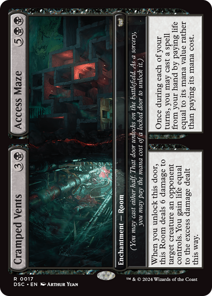 {R} Cramped Vents // Access Maze [Duskmourn: House of Horror Commander][DSC 017]