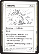 {C} Noble Ox [Mystery Booster 2 Playtest Cards][MB2 PLAYTEST]