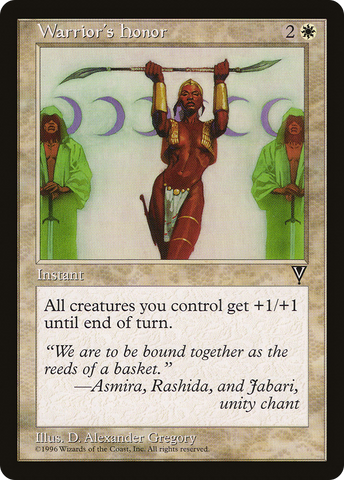 {C} Warrior's Honor [Visions][VIS 024]