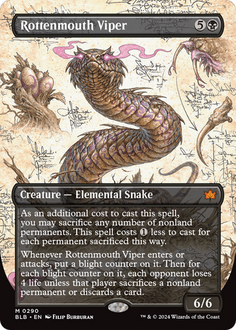 {@R} Rottenmouth Viper (Borderless) [Bloomburrow][BLB 290]