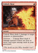 {C} Unholy Heat (White Border) [Mystery Booster 2][MB2 063]