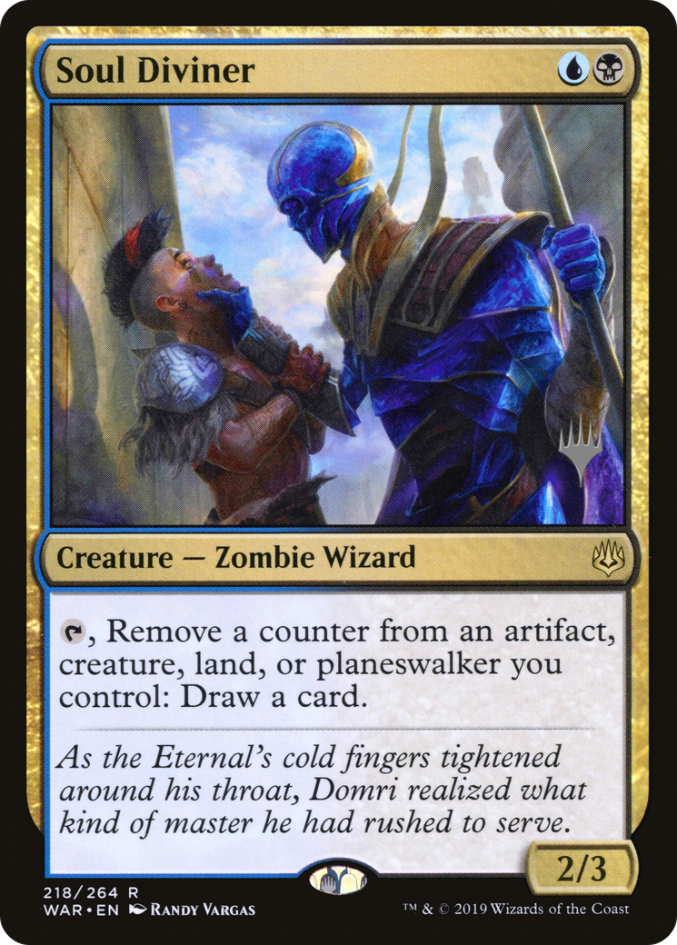 {R} Soul Diviner (Promo Pack) [War of the Spark Promos][PP WAR 218]