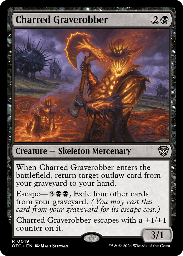 {R} Charred Graverobber [Outlaws of Thunder Junction Commander][OTC 019]