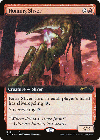 {R} Homing Sliver (Extended Art) [Secret Lair Drop Promos][SLD 640]
