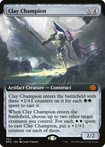 {R} Clay Champion (Extended Art) [The Brothers' War][BRO 362]