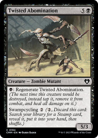 {C} Twisted Abomination [Commander Masters][CMM 194]