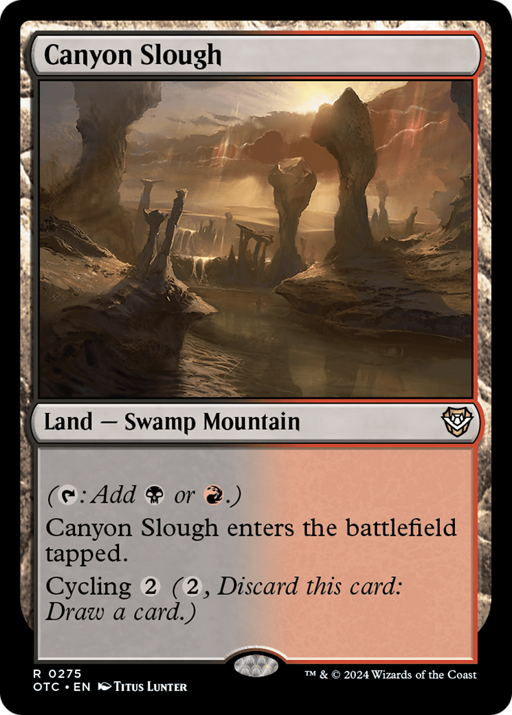 {R} Canyon Slough [Outlaws of Thunder Junction Commander][OTC 275]