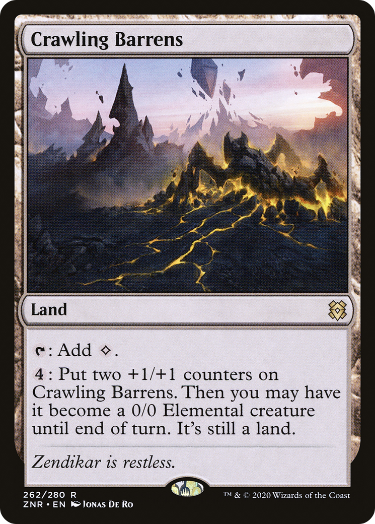 {R} Crawling Barrens [Zendikar Rising][ZNR 262]