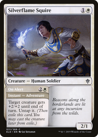 {C} Silverflame Squire // On Alert [Throne of Eldraine][ELD 031]