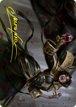 {A} Bloodcrazed Socialite Art Card (Gold-Stamped Signature) [Innistrad: Crimson Vow Art Series][GS AVOW 028]