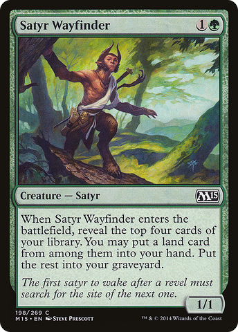 {C} Satyr Wayfinder [Magic 2015][M15 198]