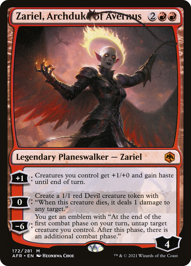{R} Zariel, Archduke of Avernus [Dungeons & Dragons: Adventures in the Forgotten Realms][AFR 172]