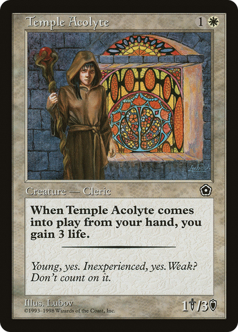{C} Temple Acolyte [Portal Second Age][PO2 023]