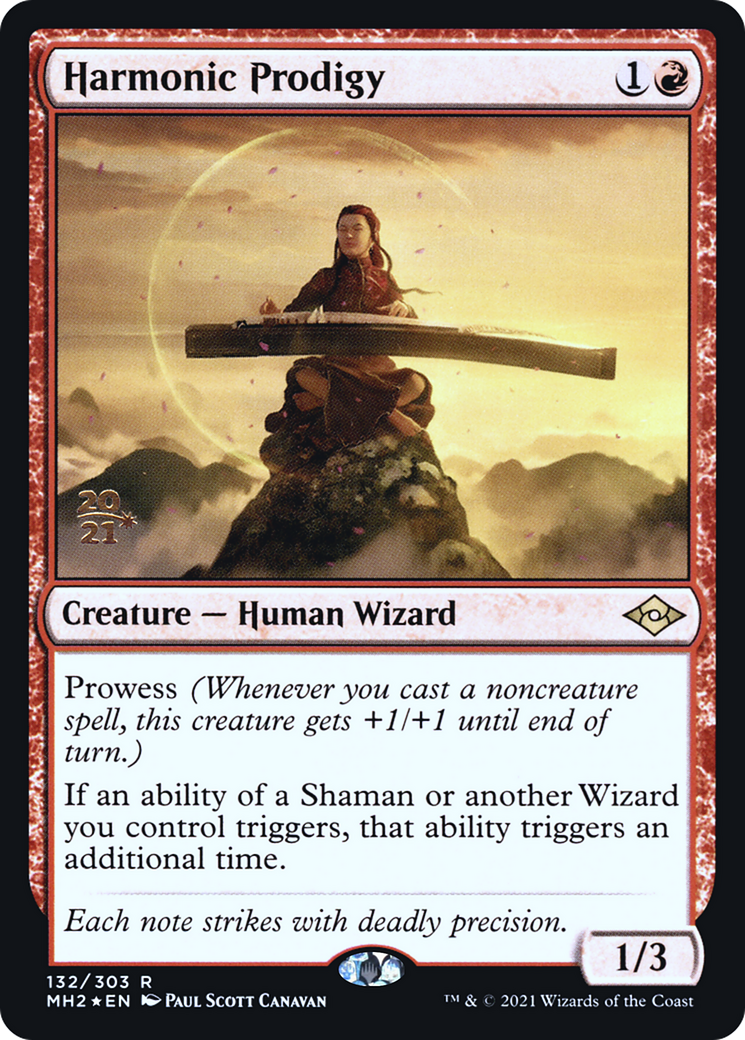 {R} Harmonic Prodigy [Modern Horizons 2 Prerelease Promos][PR MH2 132]
