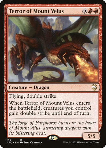 {R} Terror of Mount Velus [Dungeons & Dragons: Adventures in the Forgotten Realms Commander][AFC 145]