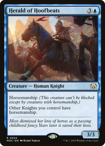 {R} Herald of Hoofbeats [March of the Machine Commander][MOC 022]