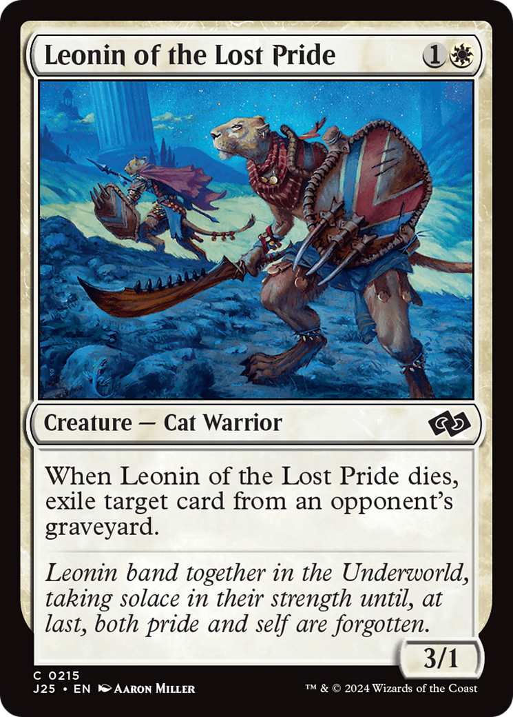 {C} Leonin of the Lost Pride [Foundations Jumpstart][J25 215]