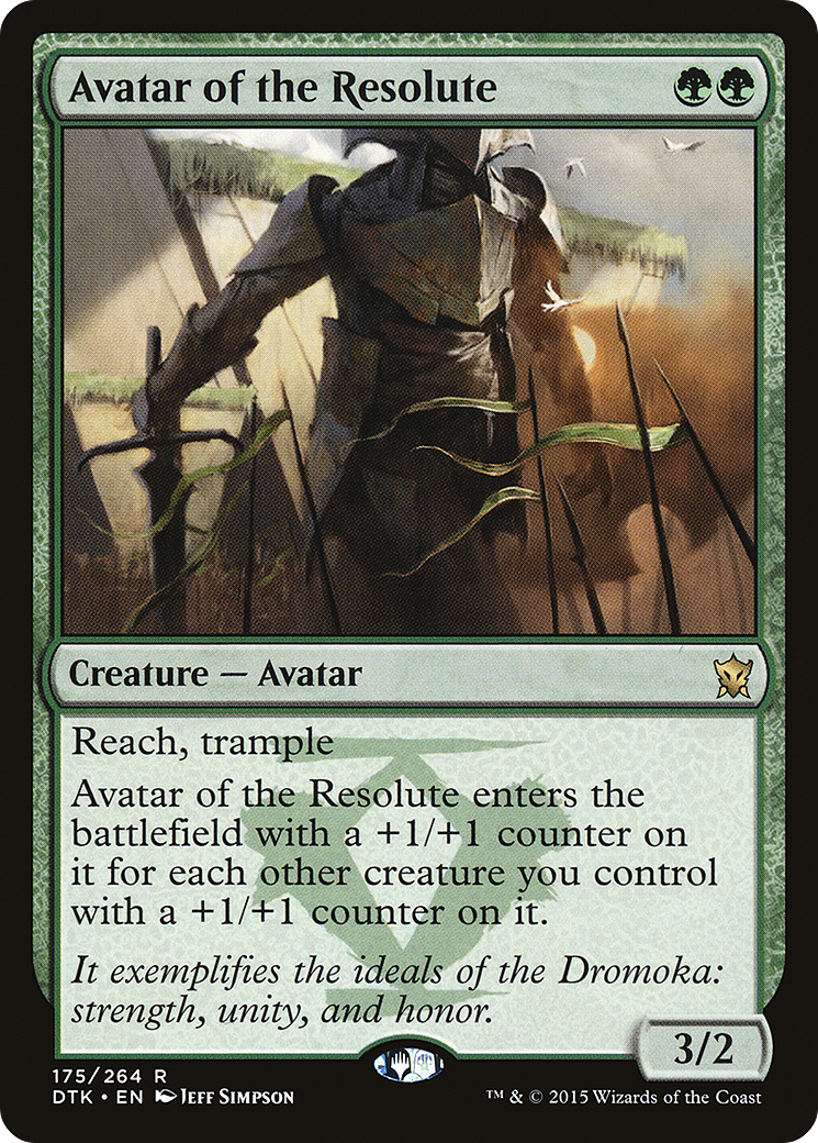 {R} Avatar of the Resolute [Dragons of Tarkir][DTK 175]