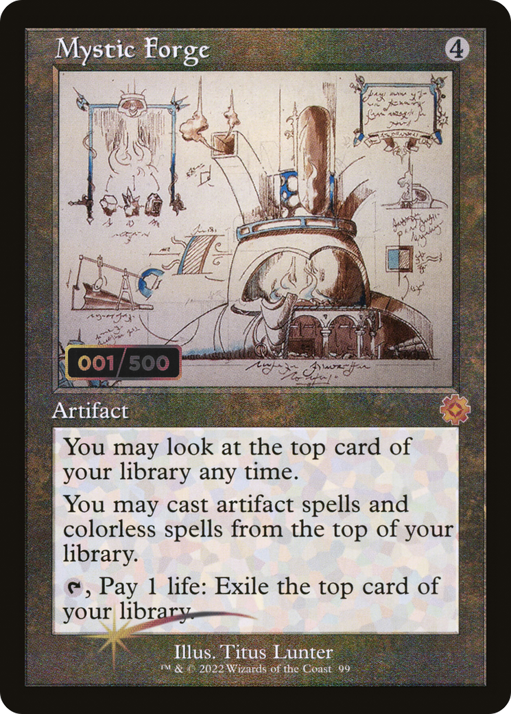 {R} Mystic Forge (Schematic) (Serial Numbered) [The Brothers' War Retro Artifacts][BRR 099]
