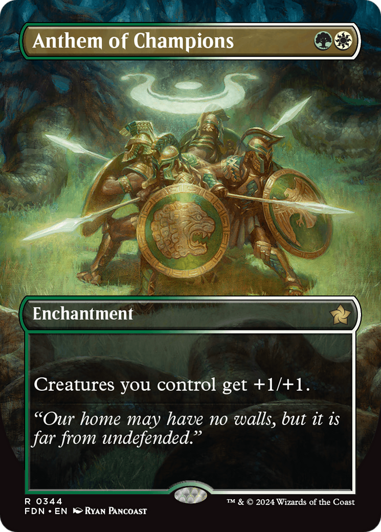 {@R} Anthem of Champions (Borderless) [Foundations][FDN 344]