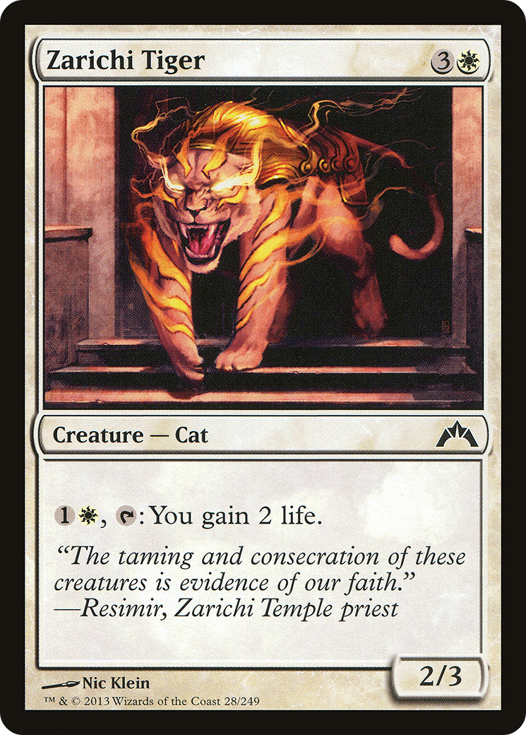 {C} Zarichi Tiger [Gatecrash][GTC 028]