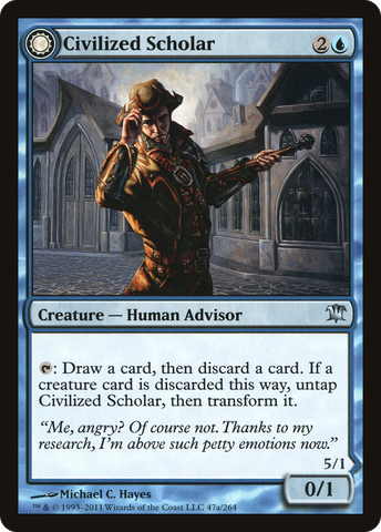 {C} Civilized Scholar // Homicidal Brute [Innistrad][ISD 047]