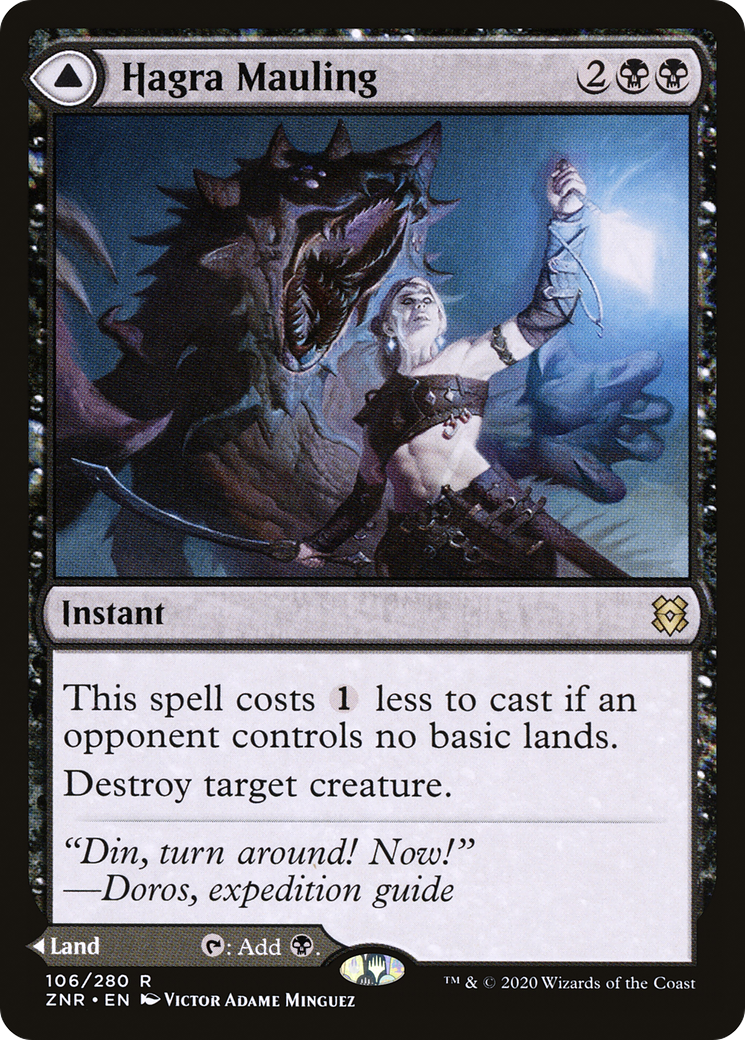 {R} Hagra Mauling // Hagra Broodpit [Zendikar Rising][ZNR 106]