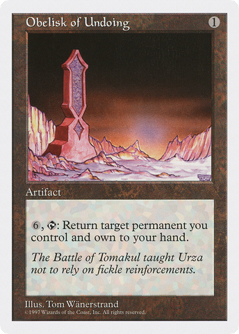 {R} Obelisk of Undoing [Fifth Edition][5ED 392]