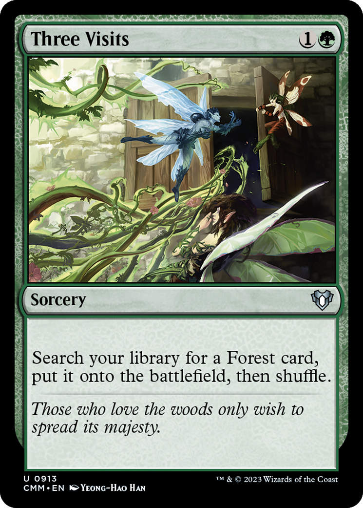 {C} Three Visits [Commander Masters][CMM 913]