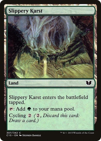 {C} Slippery Karst [Commander 2015][C15 307]