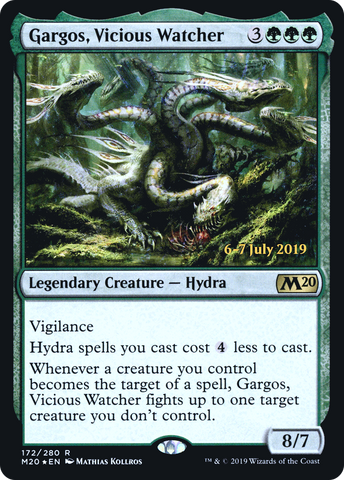 {R} Gargos, Vicious Watcher [Core Set 2020 Prerelease Promos][PR M20 172]