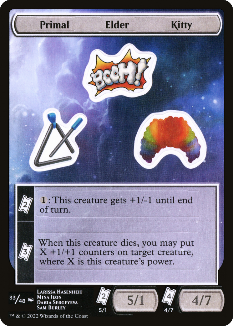 {C} Primal Elder Kitty [Unfinity Stickers][SUNF 033]