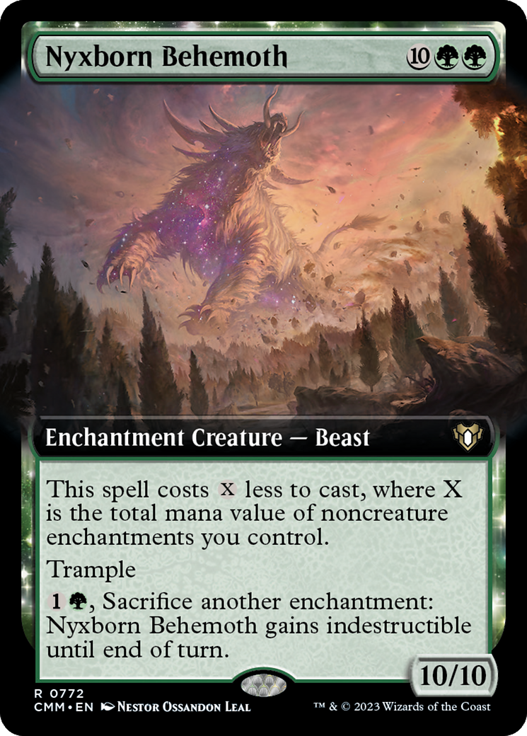 {R} Nyxborn Behemoth (Extended Art) [Commander Masters][CMM 772]