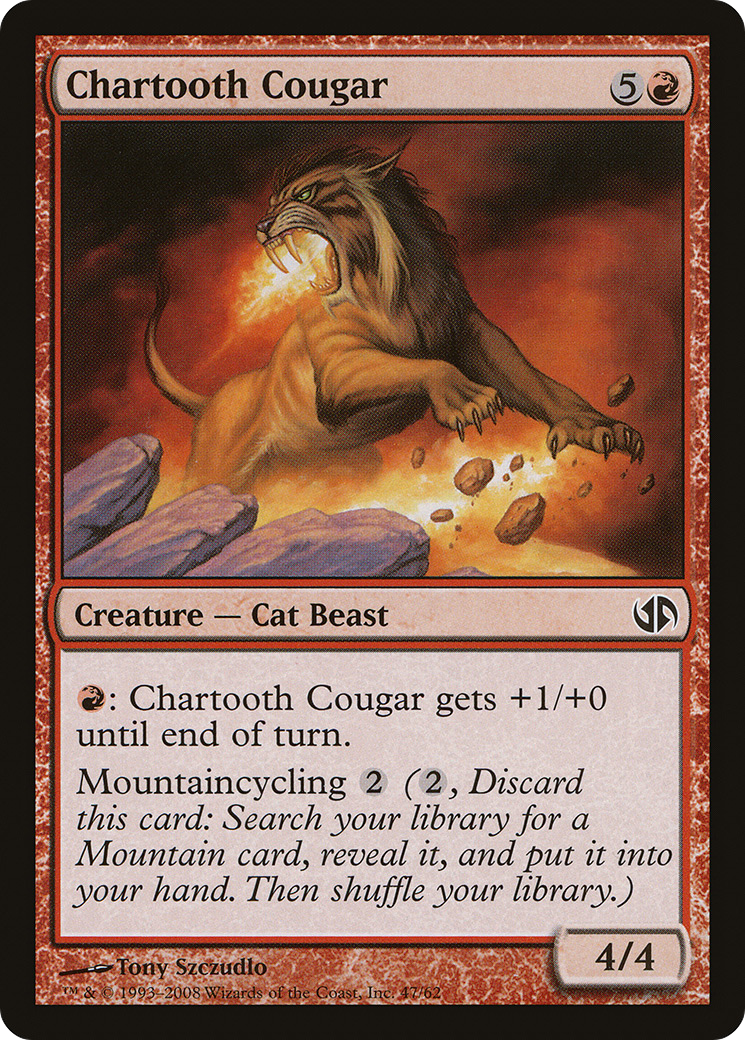 {C} Chartooth Cougar [Duel Decks: Jace vs. Chandra][DDB 047]