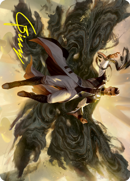 {A} Arrogant Poet Art Card (Gold-Stamped Signature) [Strixhaven: School of Mages Art Series][GS ASTX 007]