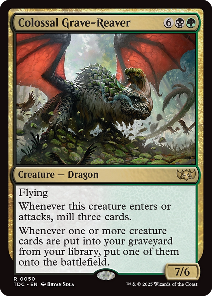 {R} Colossal Grave-Reaver [Tarkir: Dragonstorm Commander][TDC 050]