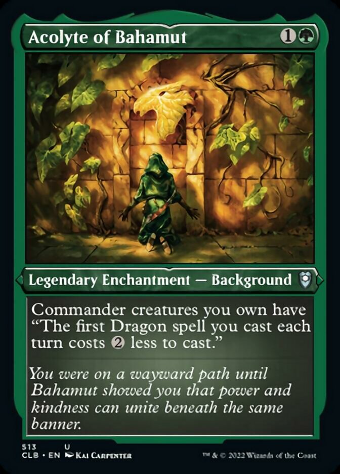 {C} Acolyte of Bahamut (Foil Etched) [Commander Legends: Battle for Baldur's Gate][CLB 513]