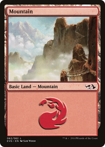 {B}[EVG 062] Mountain (62) (Elves vs. Goblins) [Duel Decks Anthology]