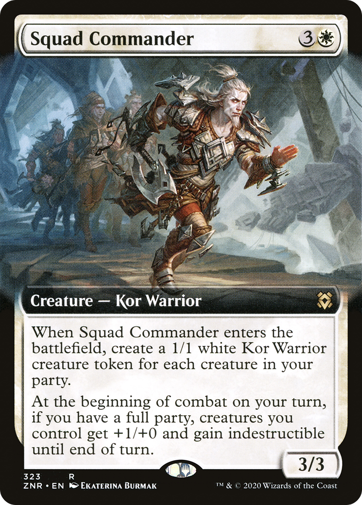 {R} Squad Commander (Extended Art) [Zendikar Rising][ZNR 323]