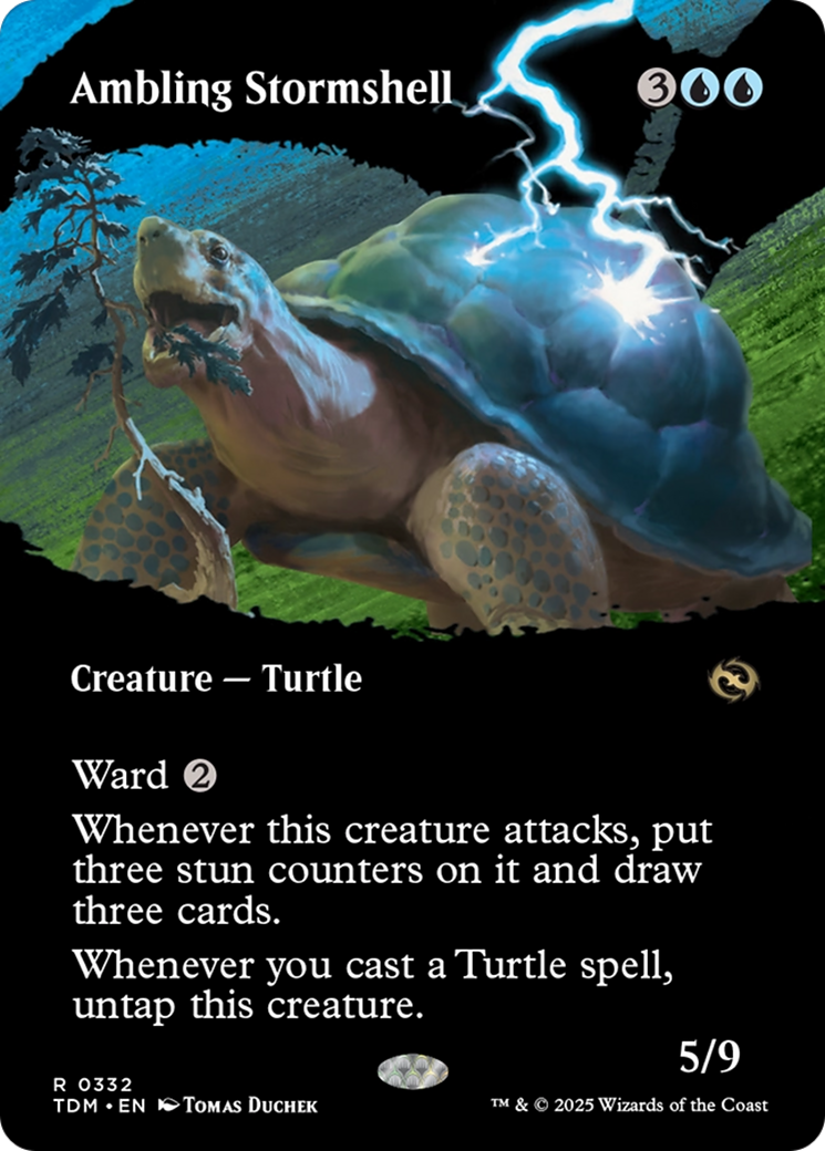 {@R} Ambling Stormshell (Borderless) [Tarkir: Dragonstorm][TDM 332]