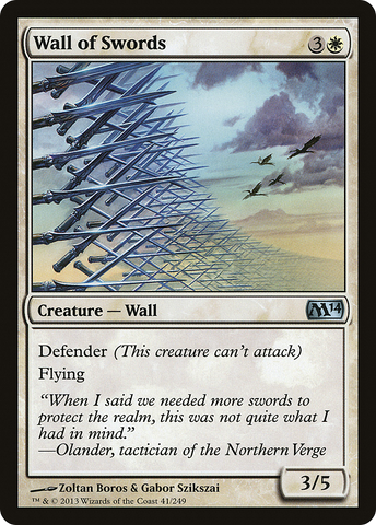 {C} Wall of Swords [Magic 2014][M14 041]